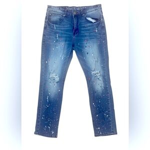 MAISON ARTICLE 👖Dark Blue Splatter Men's Jeans